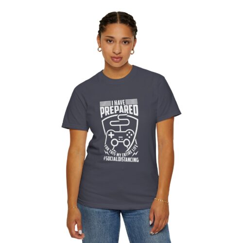 Funny Gamer Tee Gaming Humor T-Shirt - Gaming Social Distancing Tee - Image 20
