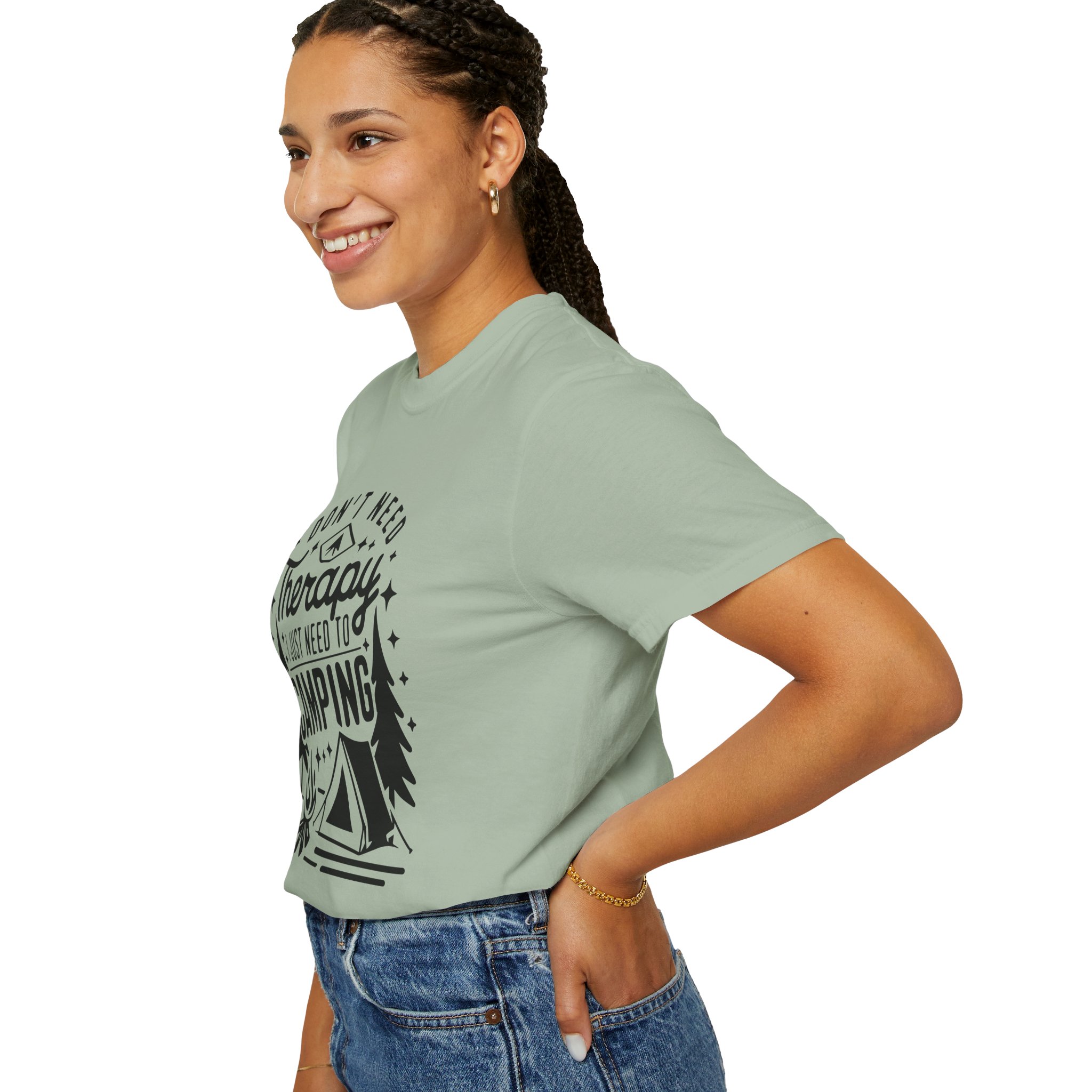 Camping Therapy T-Shirt | Unisex Garment-Dyed Tee for Outdoor Lovers, Perfect Gift for Campers, Nature Lovers, and Adventure Seekers. - Image 21