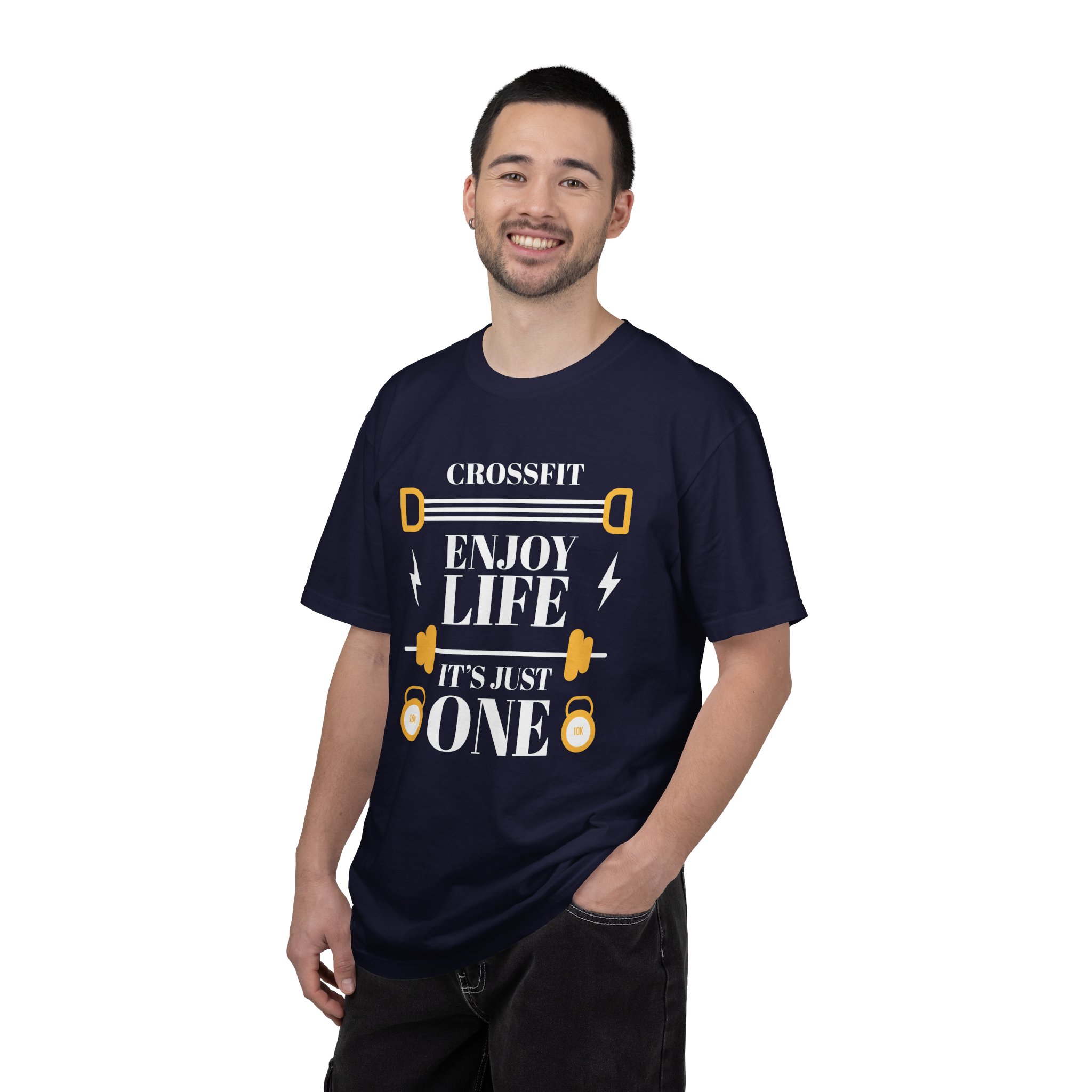 CrossFit Motivational T-Shirt, Unisex Workout Tee, Gym Apparel, Fitness Gift, Enjoy Life It's Just One. - Image 18