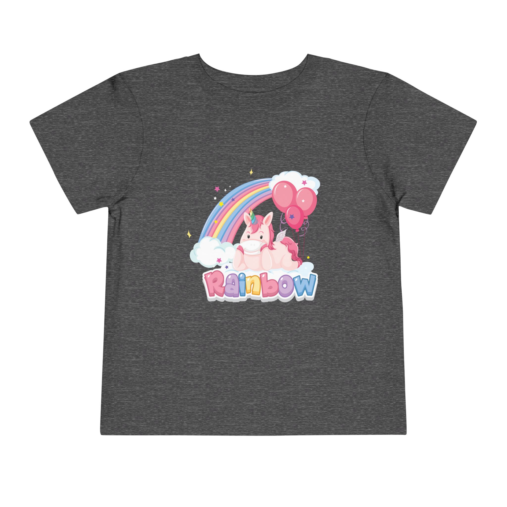 Cute Pink Bunny Rainbow Toddler T-Shirt – Adorable Rainbow Graphic Tee for Kids, Boys & Girls. - Image 17
