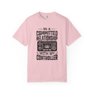 Funny gamer Tshirt for Console Players - Committed to My Controller Unisex Tee - Image 49