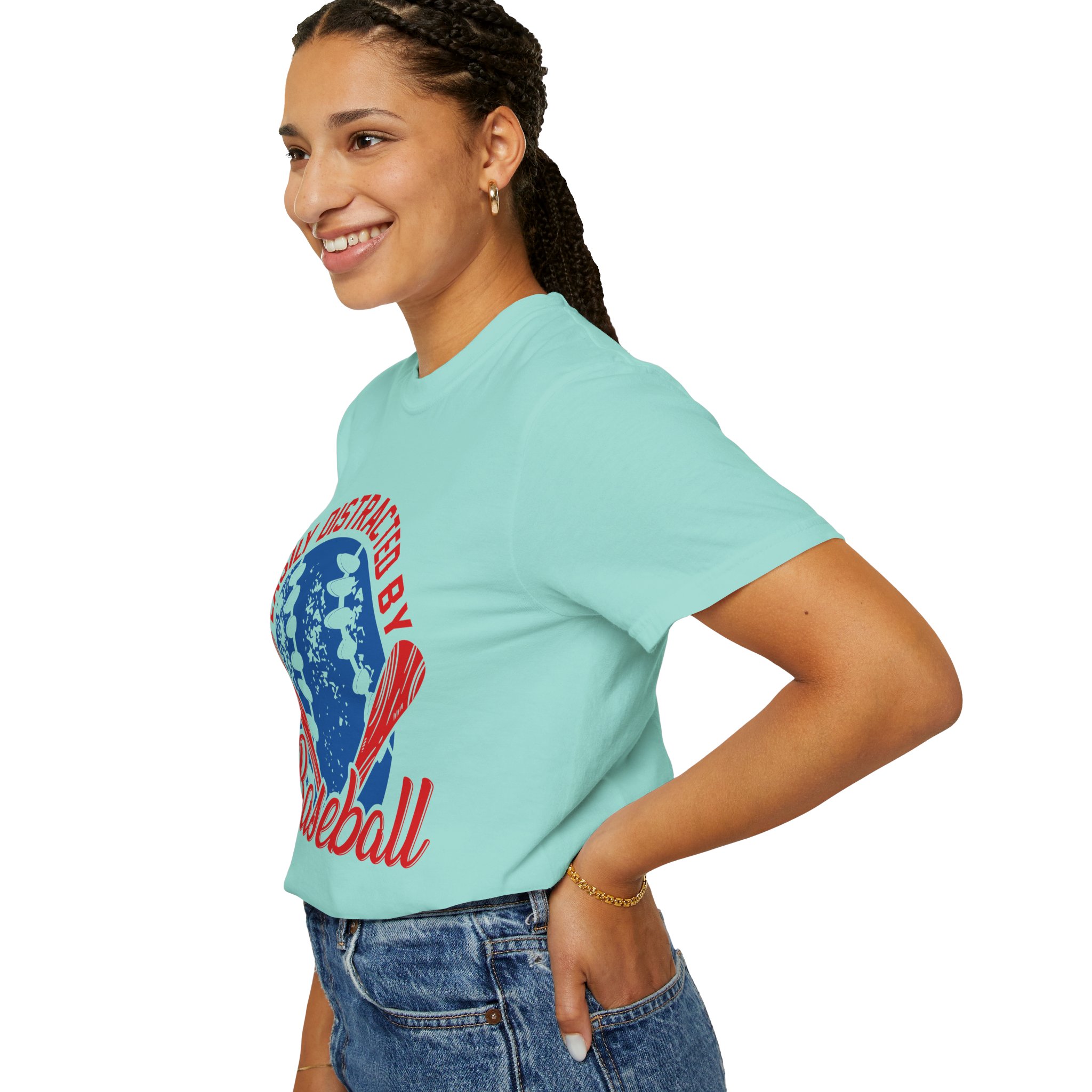 Unisex Baseball T-Shirt - Easily Distracted by Baseball, Sporty Tee, Gift for Baseball Lovers, Summer Wear, Casual Apparel. - Image 29