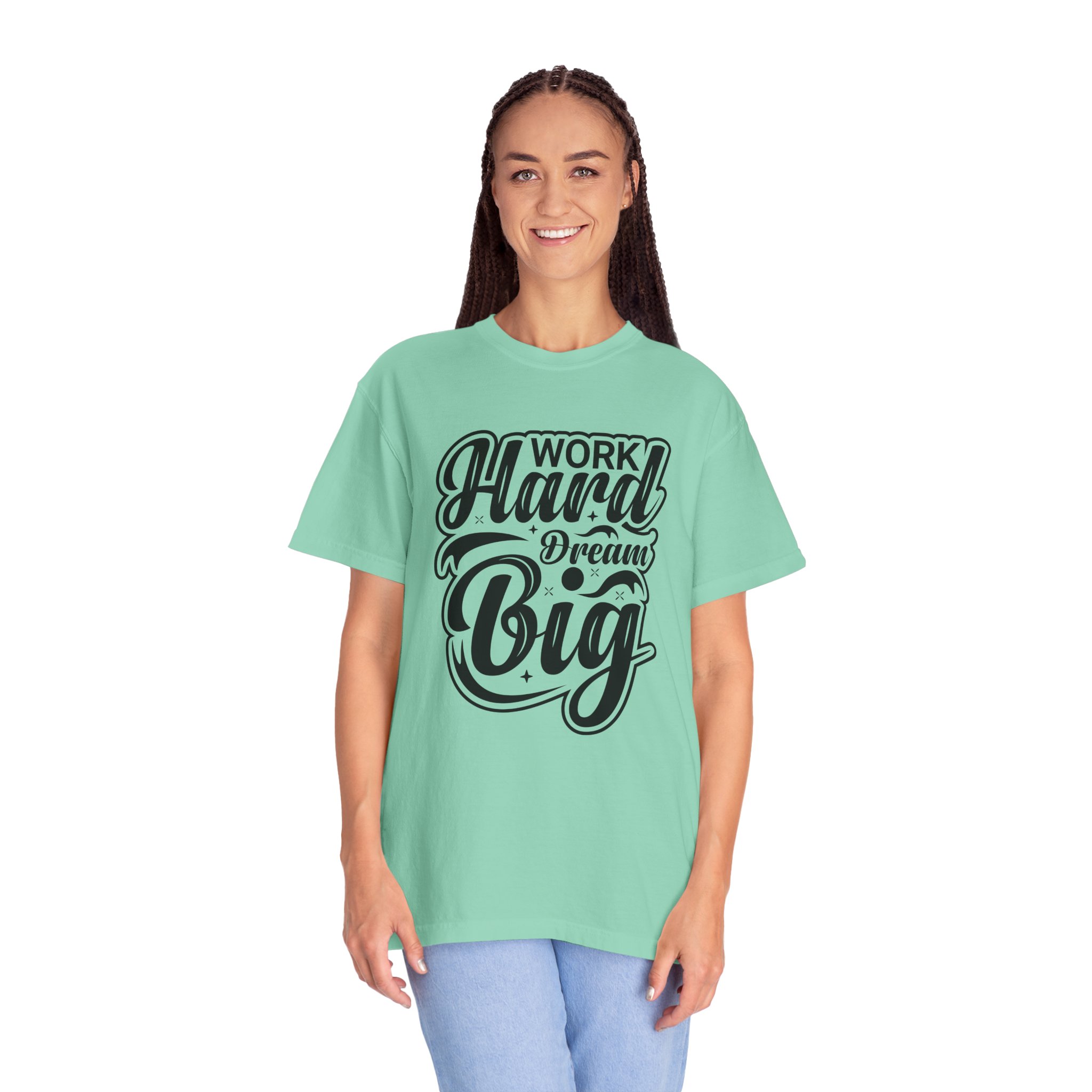 Motivational T-Shirt - Work Hard Dream Big - Unisex Tee for Inspiration, Casual Wear, Gift, Fitness, Entrepreneurs. - Image 27