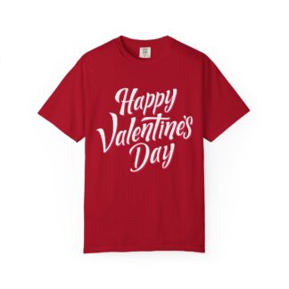 b2 - 8.4 - Happy Valentine’s Day T-Shirt – Script Graphic Tee for Love, Romance & Elegant Festive Style.