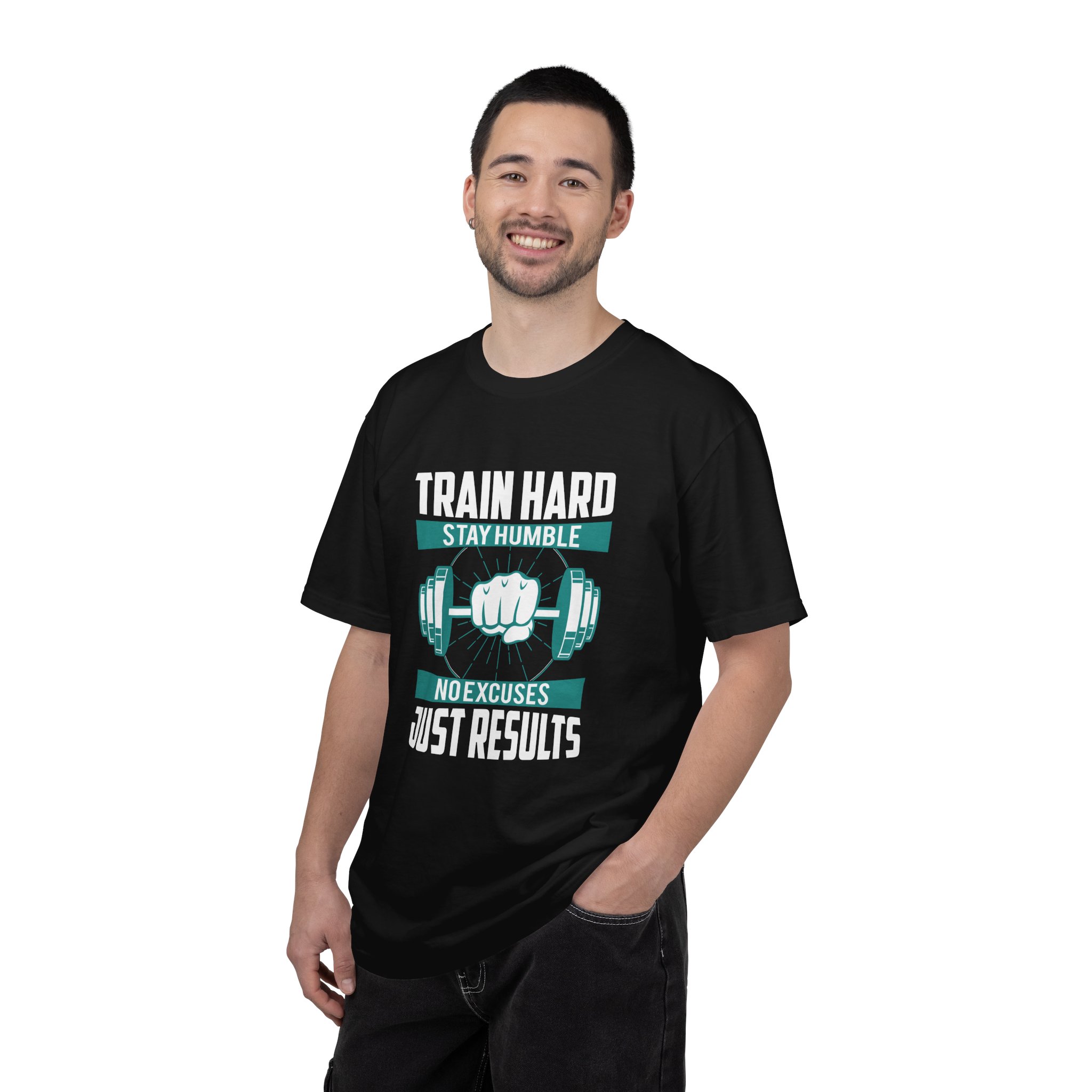 Gym Motivation T-Shirt - Train Hard Stay Humble Design, Fitness Apparel, Athleisure Wear, Workout Gear, Gift for Gym Lovers. - Image 18