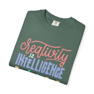 Bold Inspirational T-Shirt: Embrace Creativity - Creativity Is Intelligence Having Fun Unisex Tee - Image 23
