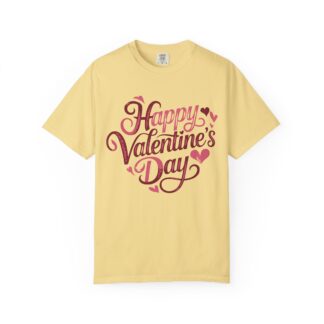 Happy Valentine’s Day Heart Script T-Shirt – Romantic Love Graphic Tee for Couples, Gift Giving & Festive Celebration. - Image 25