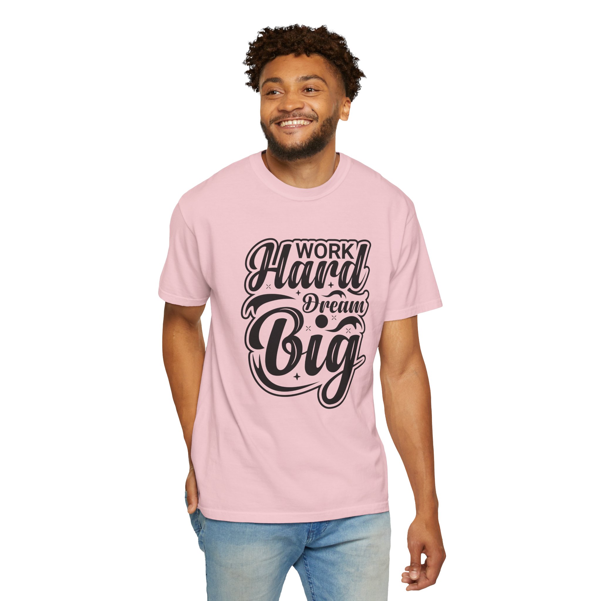 Motivational T-Shirt - Work Hard Dream Big - Unisex Tee for Inspiration, Casual Wear, Gift, Fitness, Entrepreneurs. - Image 54