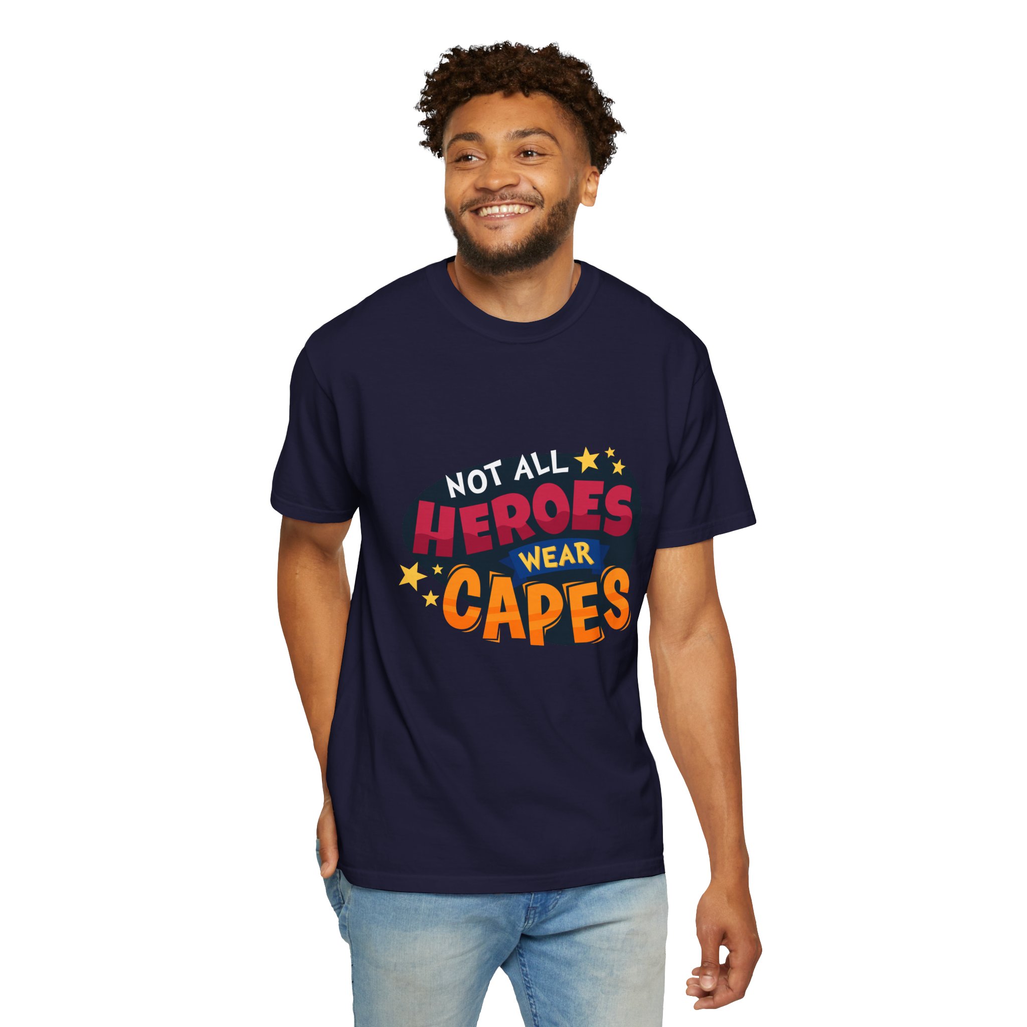 Heroic Message T-shirt for Everyday Wear, Unisex Gift, Casual Style, Great for Superhero Fans Tee. - Image 14