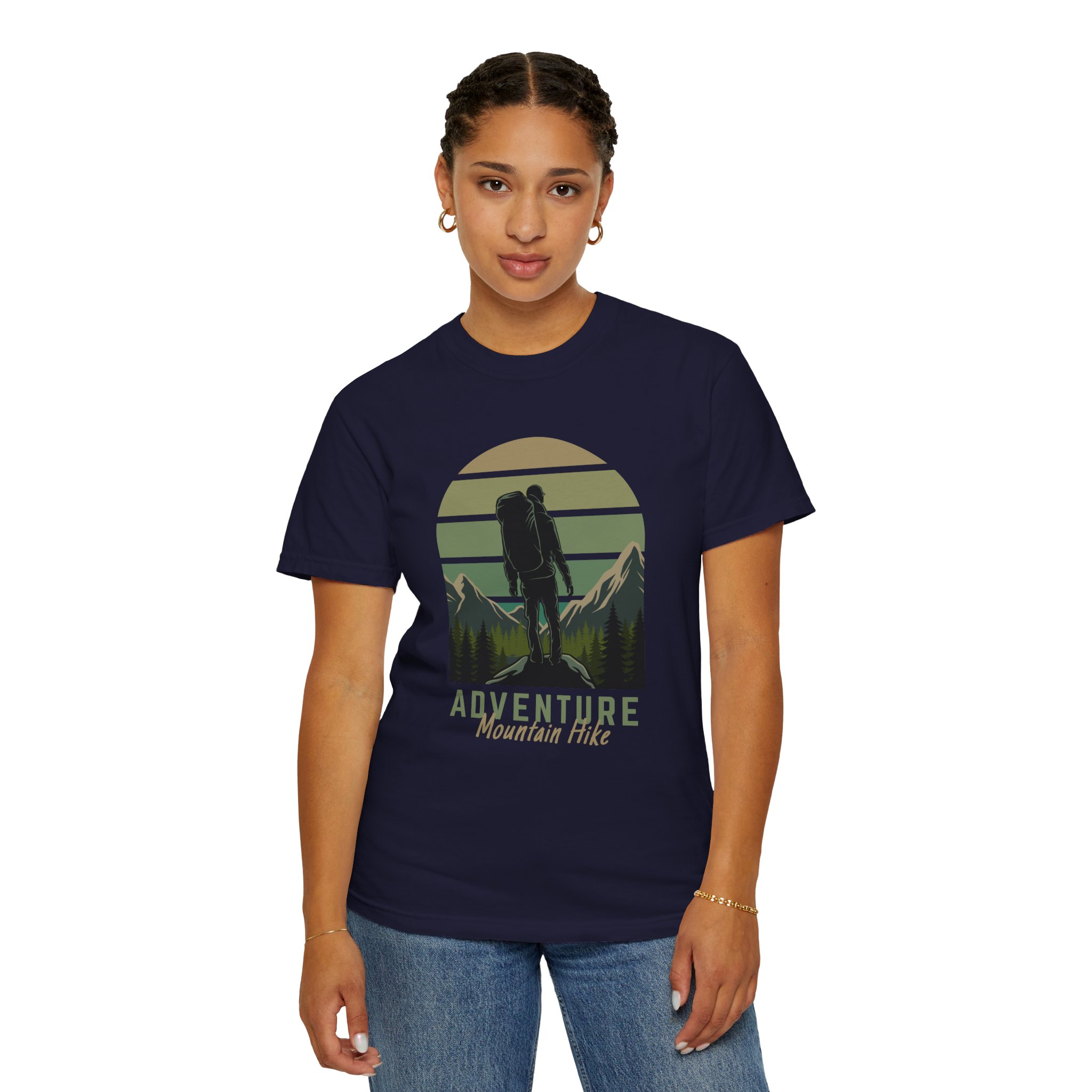 Adventure Mountain Hike T-Shirt | Unisex Garment-Dyed Tee | Nature Lover Gift | Outdoor Adventure Apparel | Hiking Outfit. - Image 20