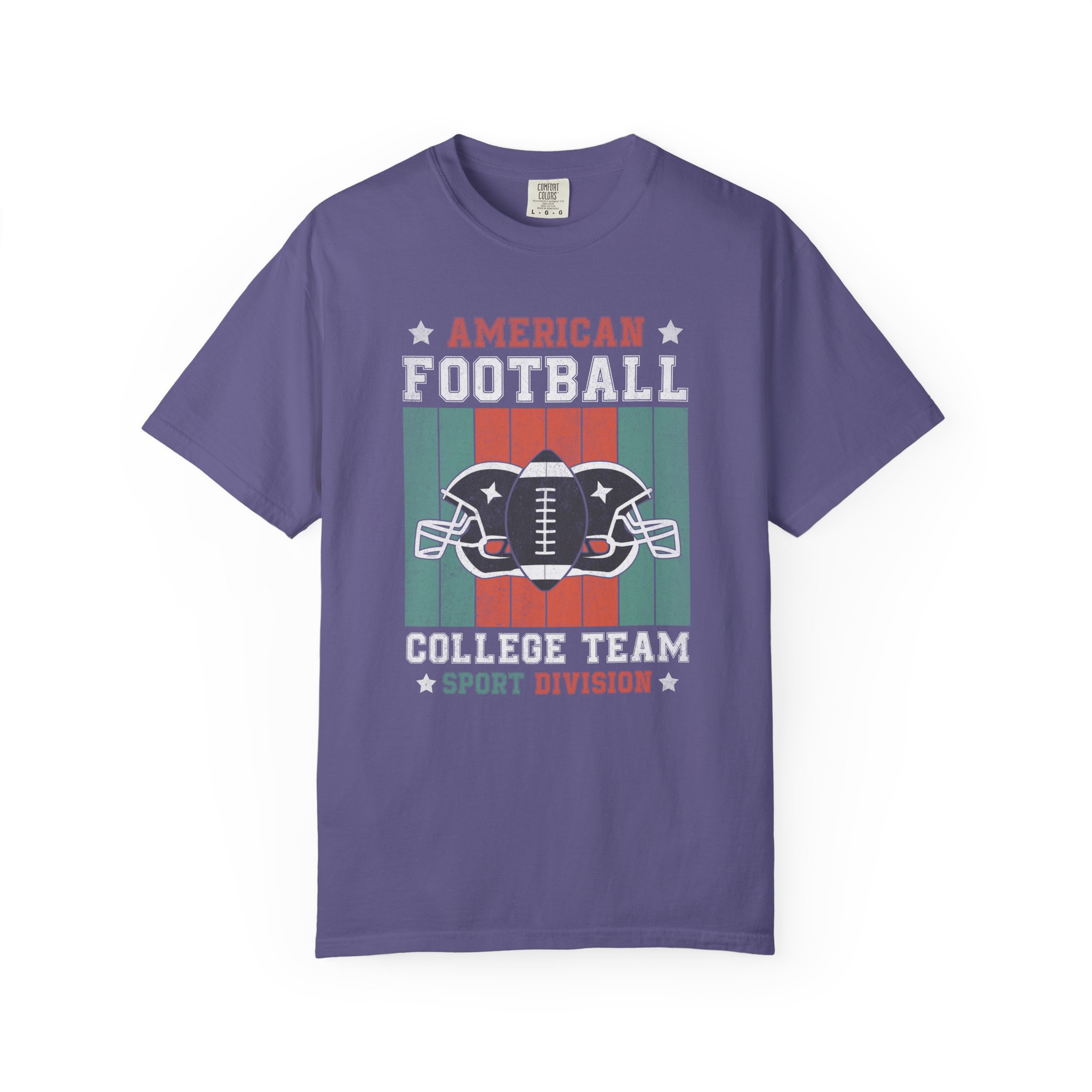 C - 16.16 - American Football College Team Unisex Garment-Dyed T-Shirt, Sports Fan Tee, Game Day Shirt, Gift for Football Lovers. - Image 41
