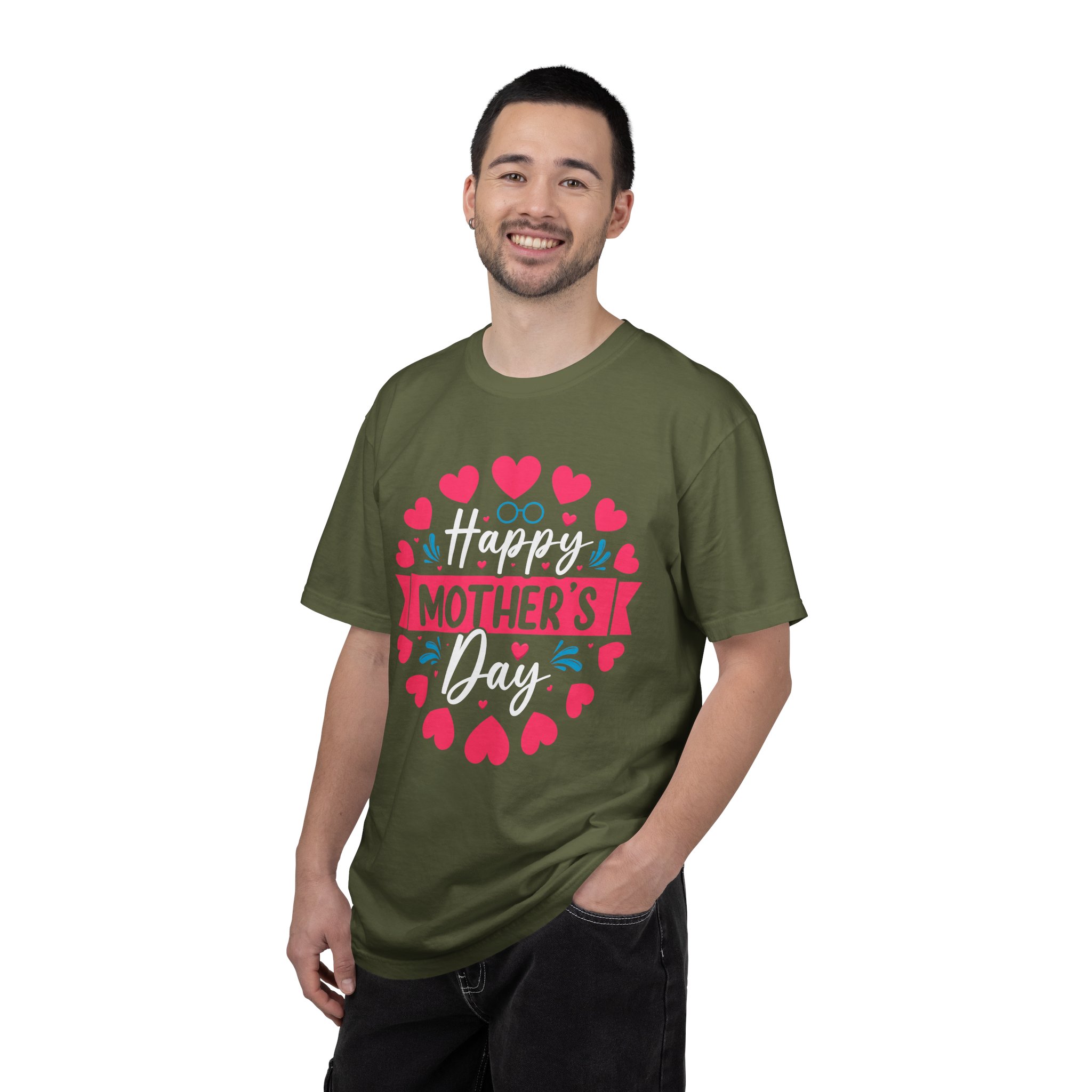 Happy Mother’s Day Floral Heart T-Shirt – Cute Love Graphic Tee for Moms, Perfect Gift Giving & Celebration Wear. - Image 10
