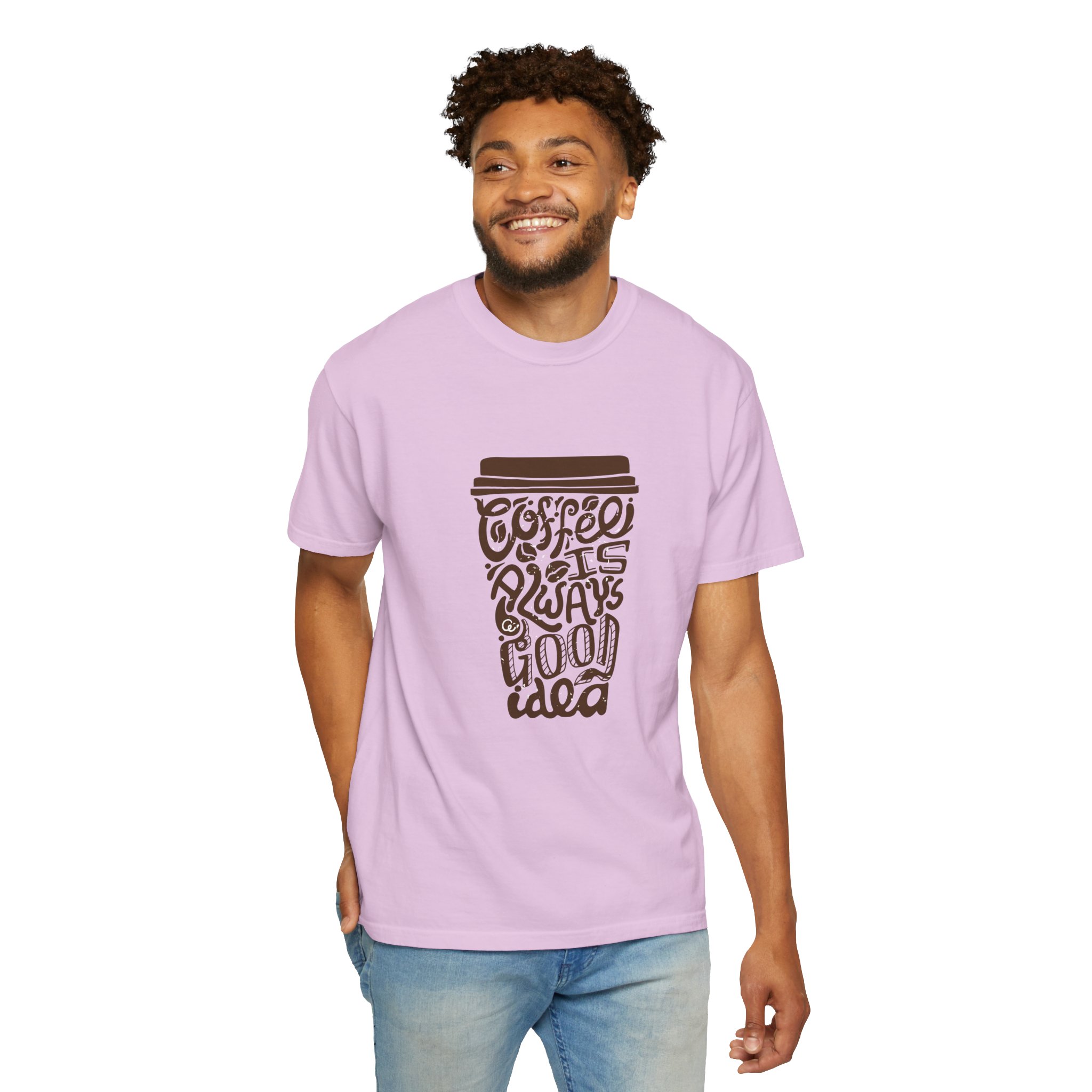 Coffee Lovers Unisex T-shirt - Soft Garment-Dyed Tee, Perfect for Everyday Wear, Coffee-Themed Gift, Unique Graphic Tee. - Image 38