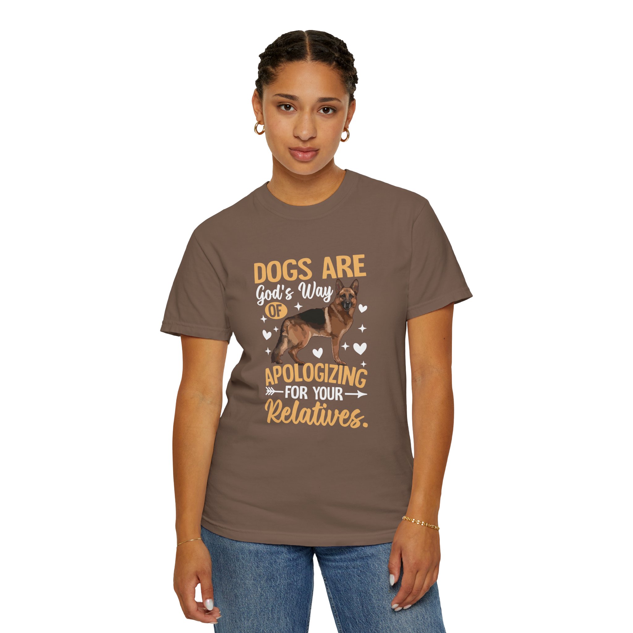 b2 - 4.1 - Dogs Are God’s Way of Apologizing for Your Relatives T-Shirt – Funny Dog Lover Graphic Tee for Humor, Pet Lovers & Playful Vibes. - Image 12