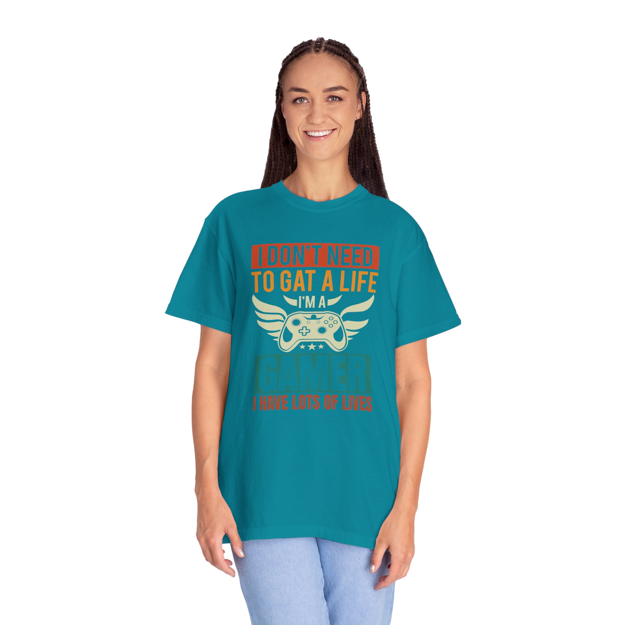 b2 - 3.19 - I Don’t Need to Get a Life, I Have Lots of Lives T-Shirt – Funny Retro Gamer Controller Graphic Tee for Humor & Classic Gaming Vibes. - Image 19