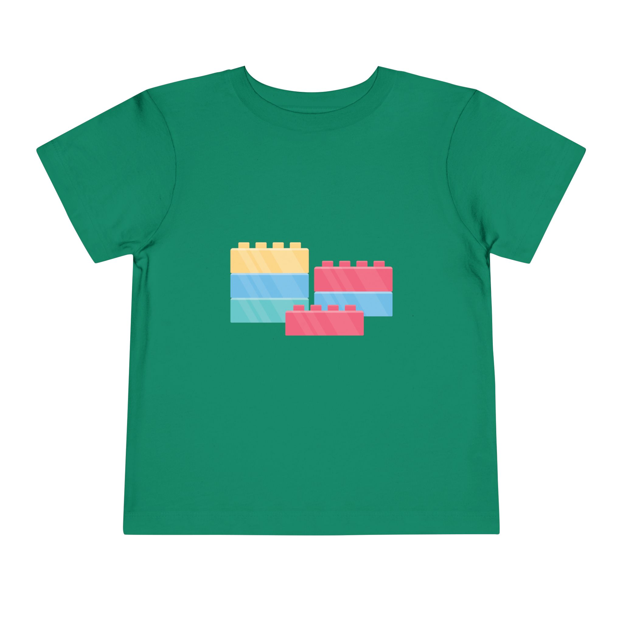 Colorful Building Blocks Toddler T-Shirt – Cute Kids Graphic Tee for Boys & Girls. - Image 9