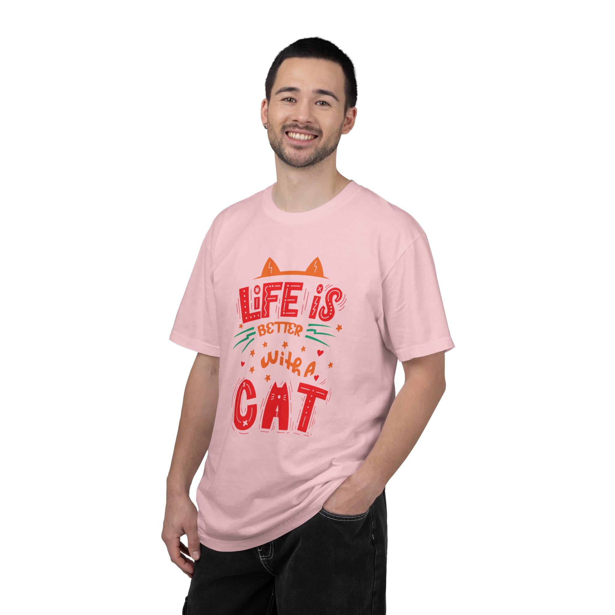 b2 - 5.15 - Life Is Better With a Cat T-Shirt – Cute Cat Lover Graphic Tee for Cozy Vibes & Everyday Happiness. - Image 50