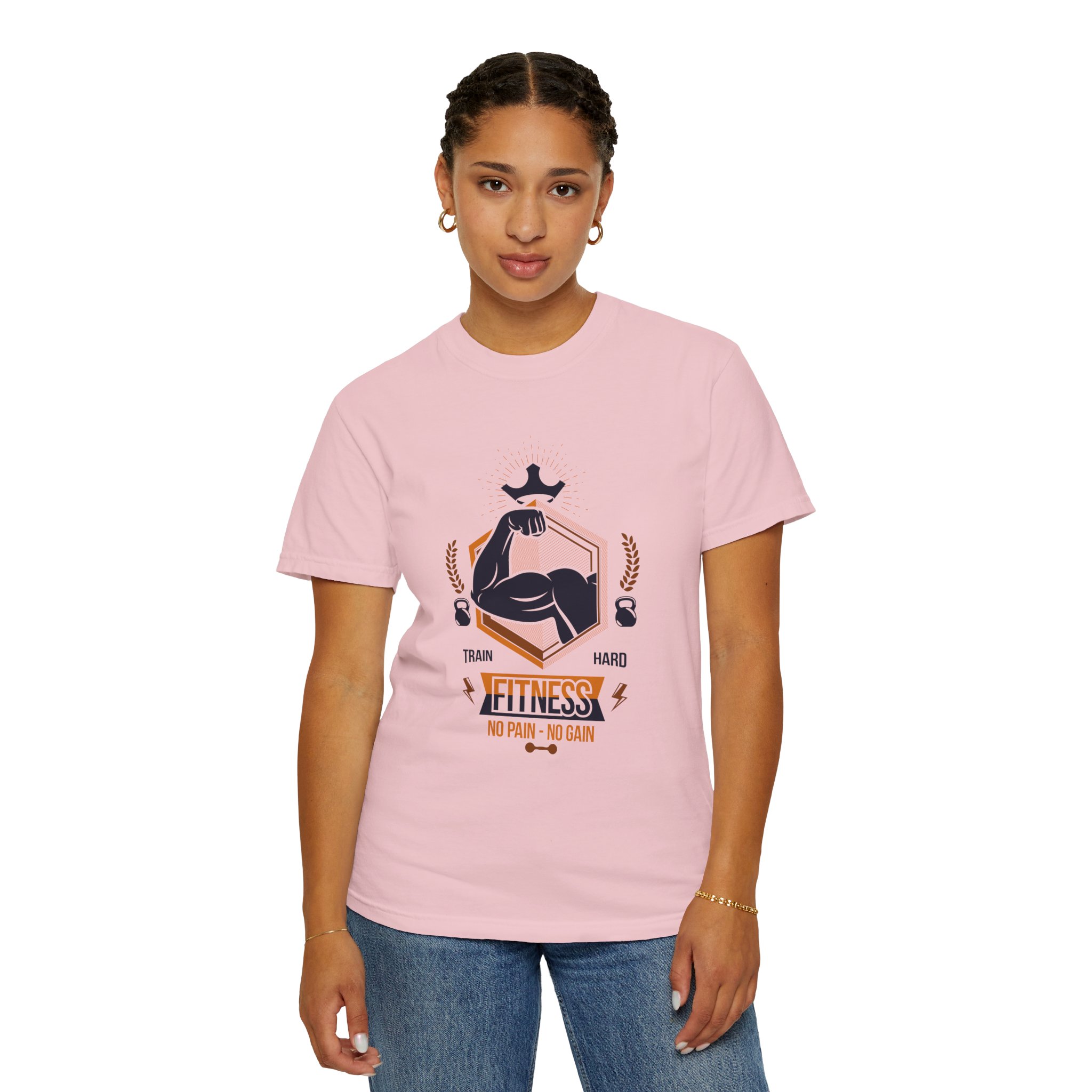 Fitness Gym T-Shirt — "Train Hard, No Pain No Gain" Workout Tee. - Image 44