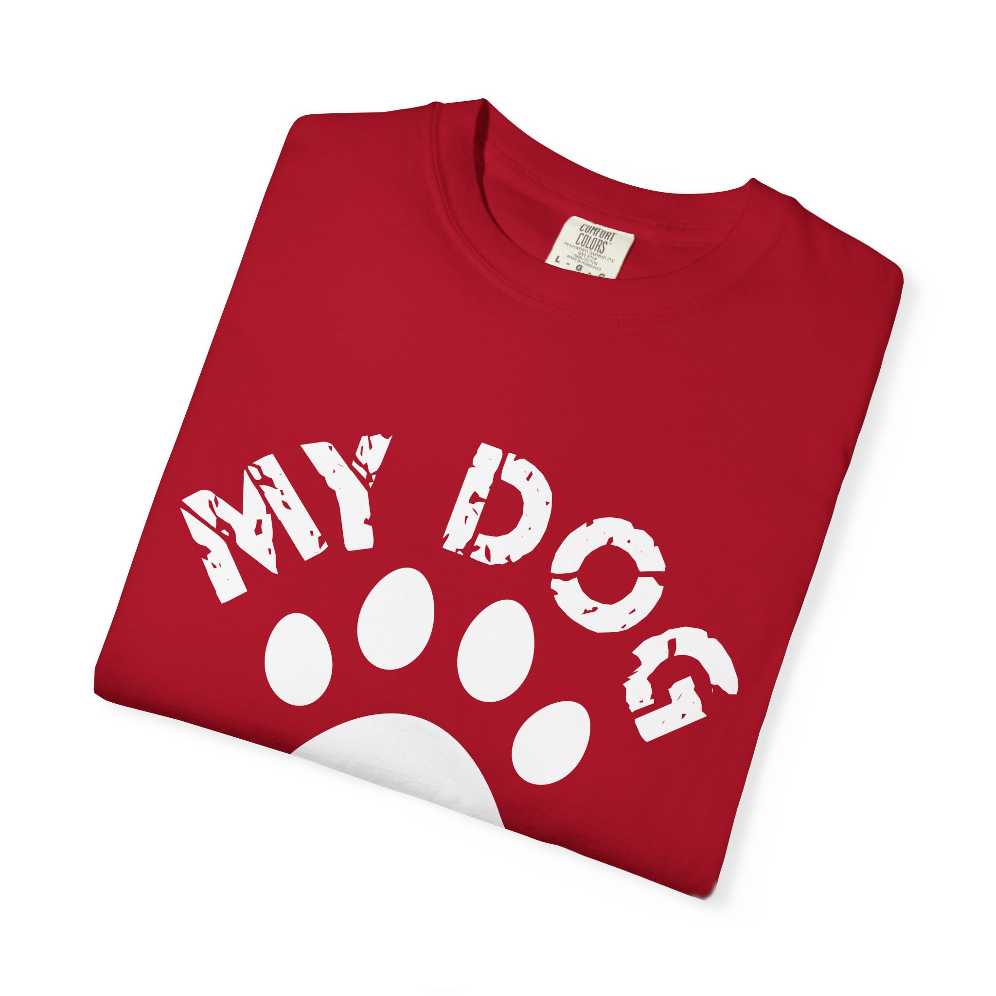 Dog Lover T-Shirt — "My Dog Is My Better Half" Paw Print Tee. - Image 7