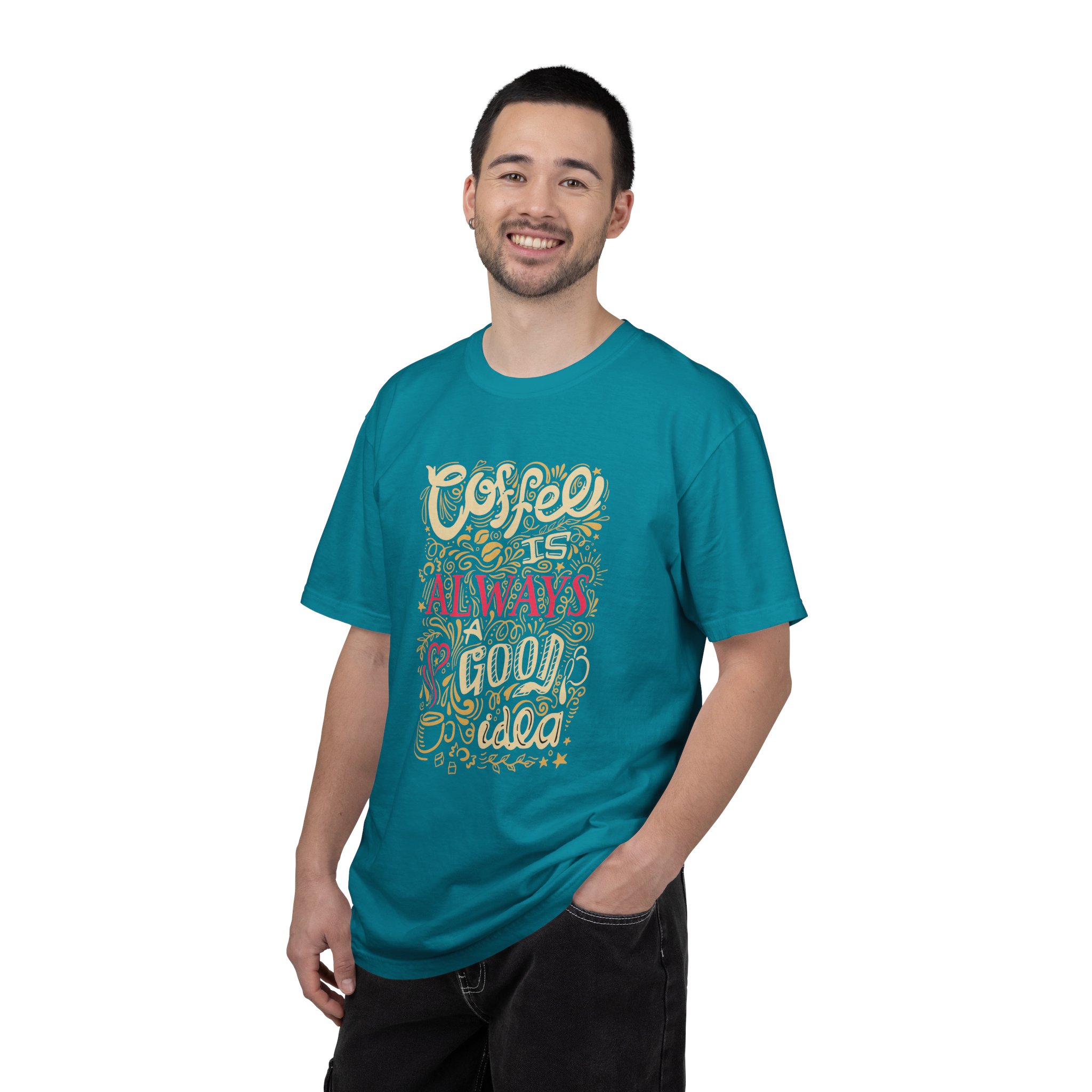 b2 - 1.4 - Coffee Is Always a Good Idea T-Shirt – Funny Coffee Lover Graphic Tee for Daily Motivation & Cafe Vibes. - Image 10