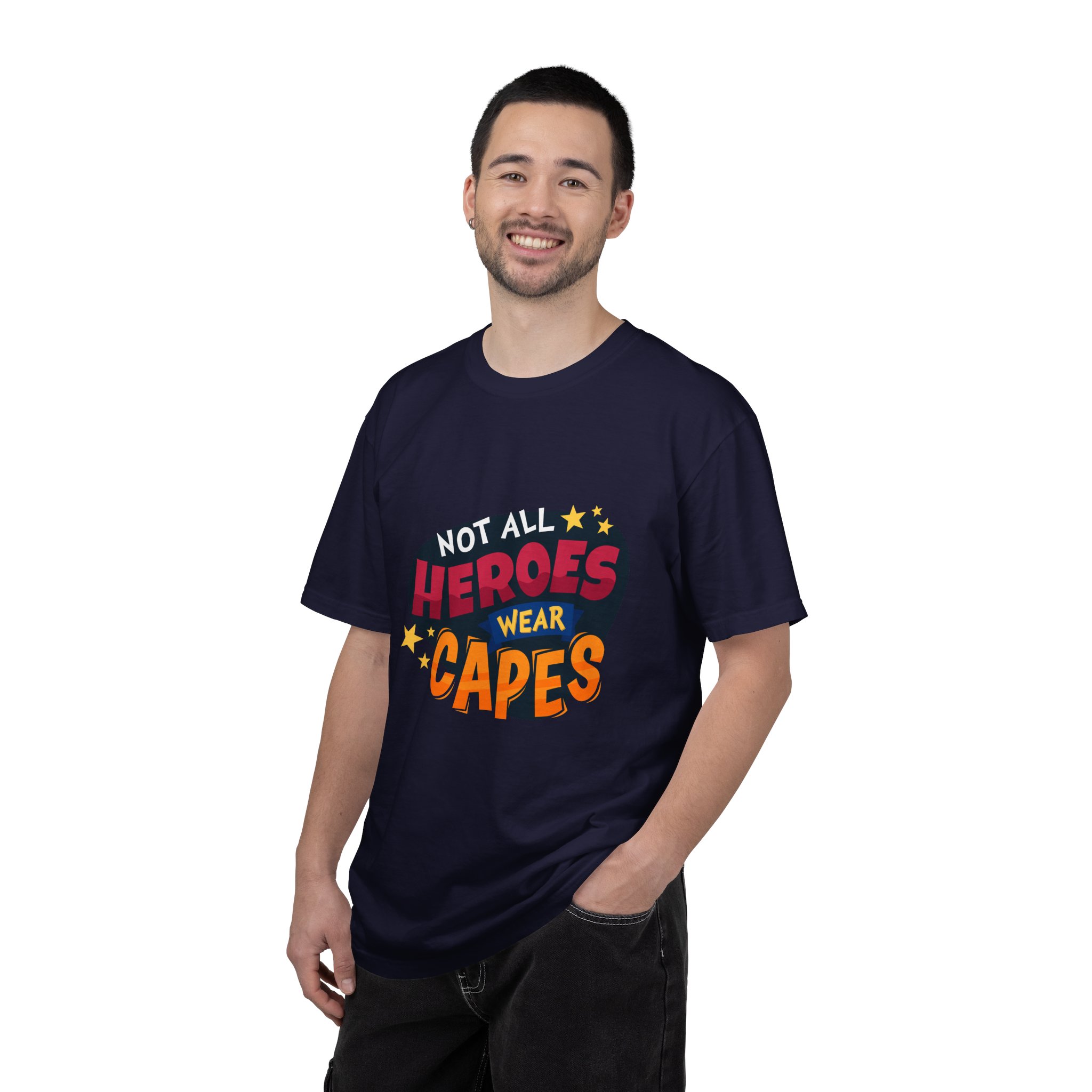 Heroic Message T-shirt for Everyday Wear, Unisex Gift, Casual Style, Great for Superhero Fans Tee. - Image 10