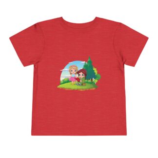 Princess Adventure Toddler T-Shirt – Cute Forest Friends Graphic Tee for Kids, Boys & Girls.