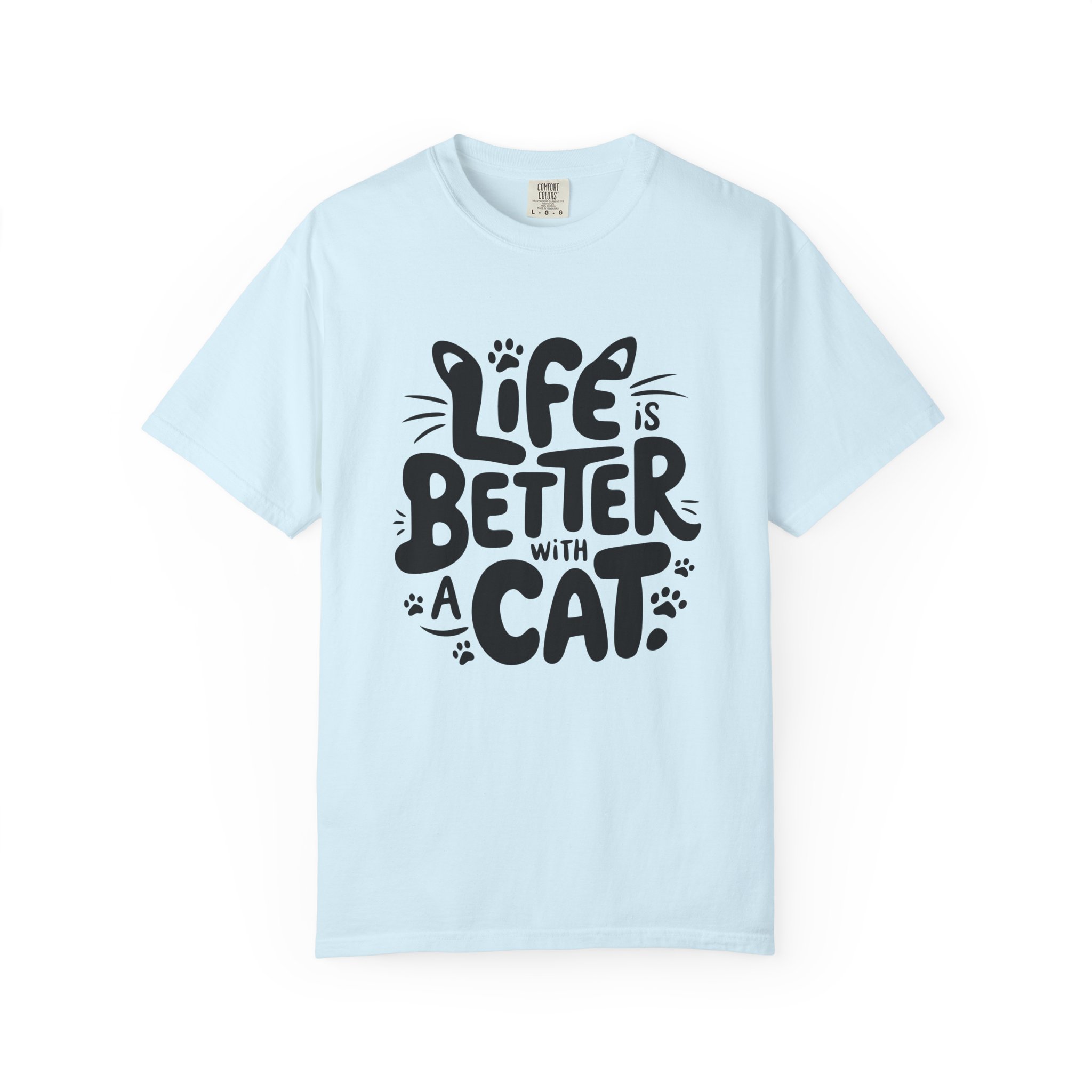 Life is Better with a Cat Unisex Tee, Cat Lover Gift, Animal T-Shirt, Cute Cat Shirt, Casual Wear for Cat Moms, Fun Pet Apparel. - Image 25
