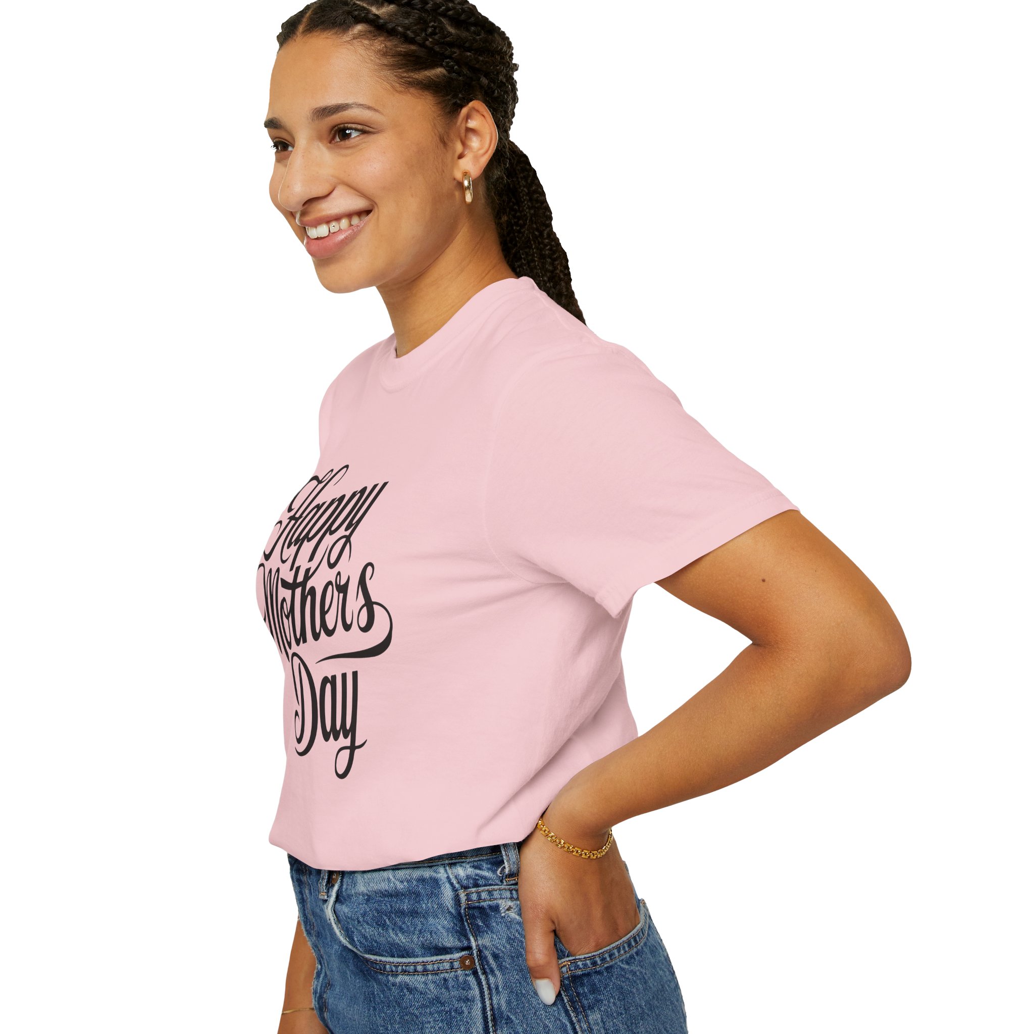 Happy Mother’s Day Script Mom Gift T-Shirt – Cute Love Graphic Tee for Moms, Perfect Gift Giving & Special Celebration Wear. - Image 53