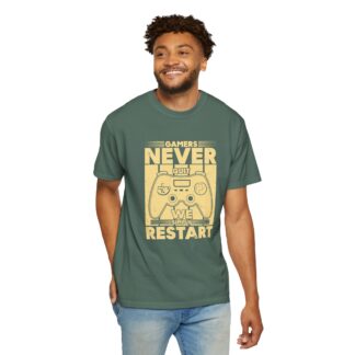 Gamer Controller t shirt for Gamers - Never Restart Gamer Controller Unisex Tee - Image 14