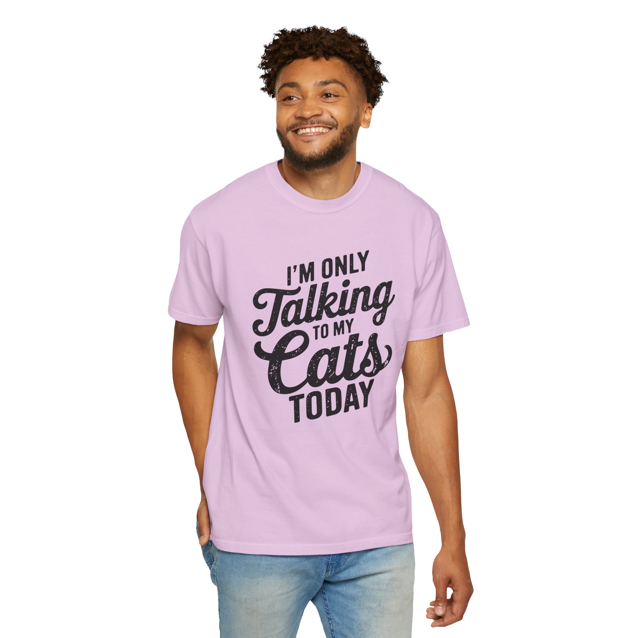 b2 - 5.9 - I’m Only Talking to My Cats Today T-Shirt – Funny Cat Lover Graphic Tee for Introvert Humor & Cozy Pet Lover Vibes. - Image 46