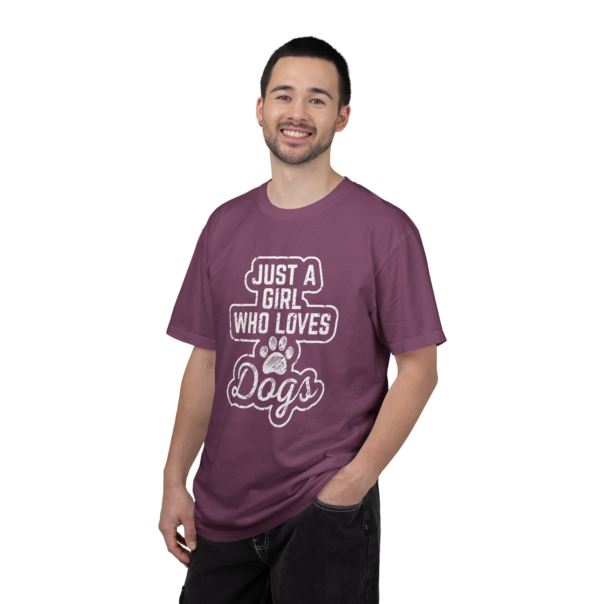 b2 - 4.3- Just a Girl Who Loves Dogs T-Shirt – Cute Dog Lover Graphic Tee for Pet Lovers & Everyday Casual Style. - Image 50