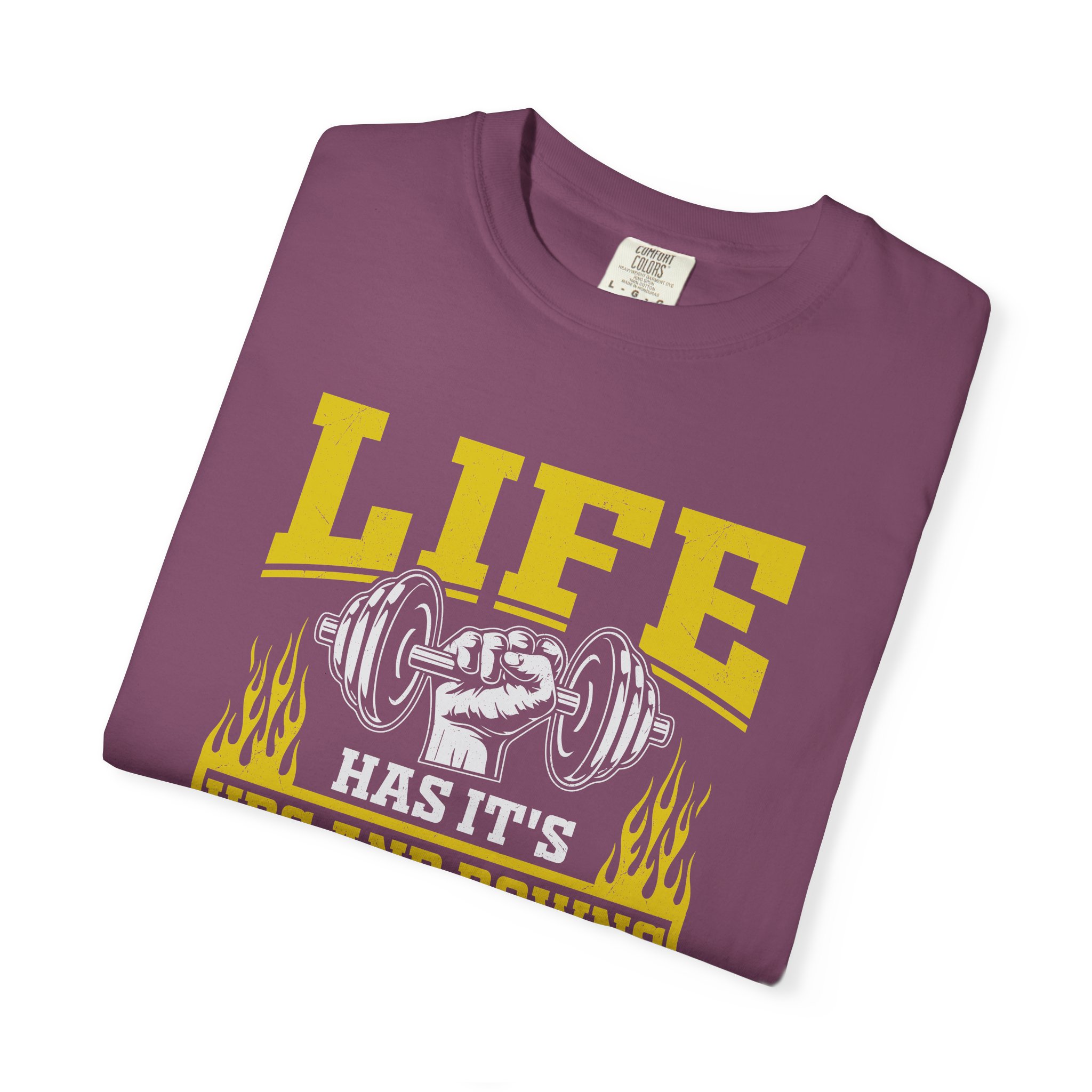 b2 - 6.10 - Life Has Its Ups and Downs I Call Them Squats T-Shirt – Funny Gym Graphic Tee for Fitness Humor & Leg Day Motivation. - Image 47