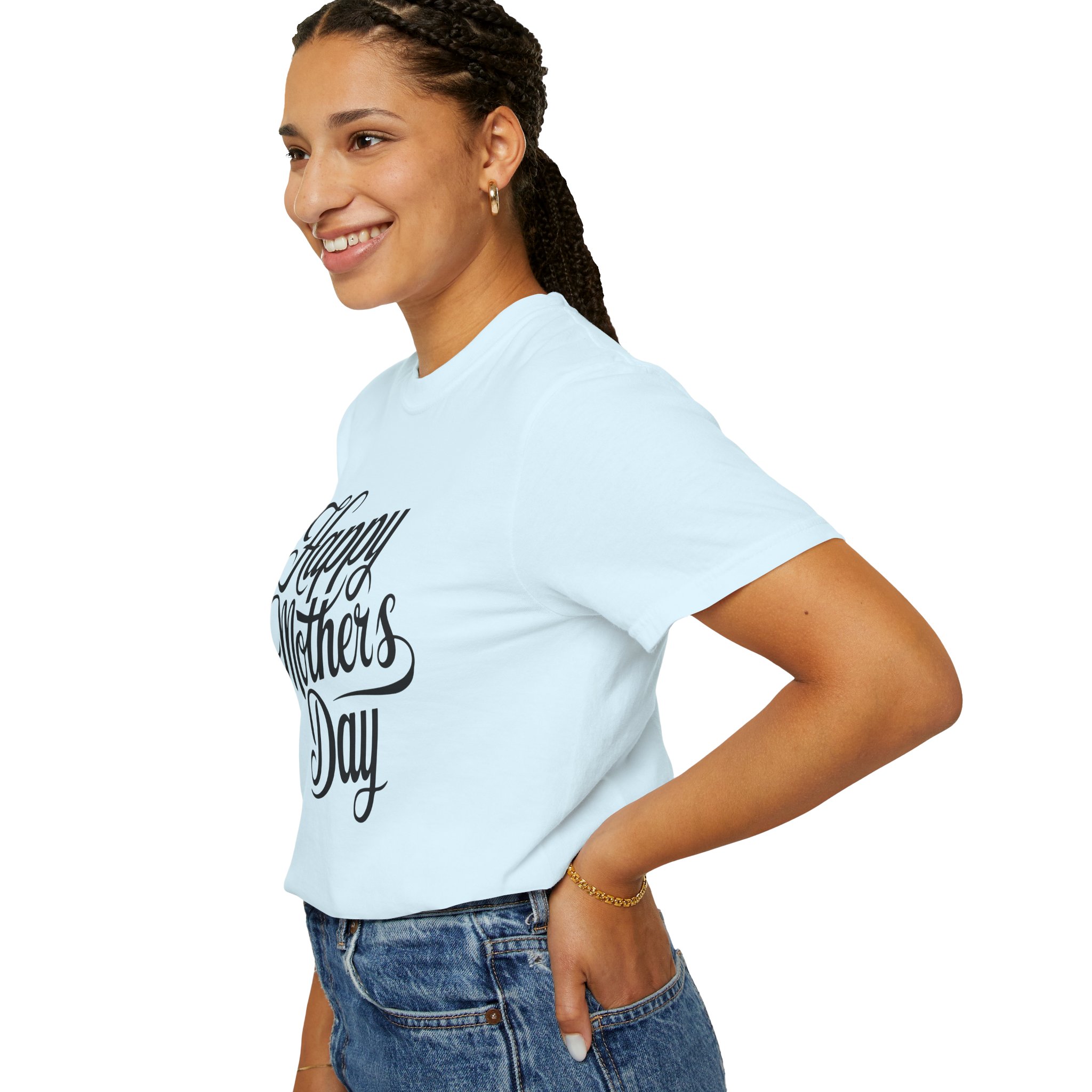 Happy Mother’s Day Script Mom Gift T-Shirt – Cute Love Graphic Tee for Moms, Perfect Gift Giving & Special Celebration Wear. - Image 37
