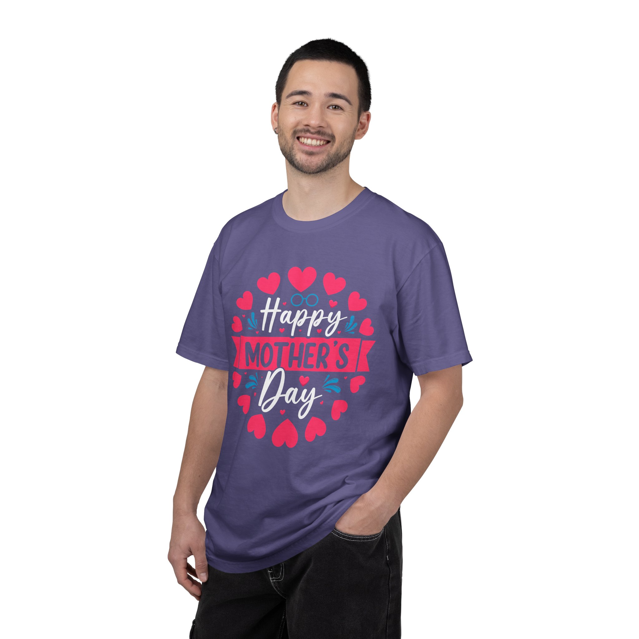 Happy Mother’s Day Floral Heart T-Shirt – Cute Love Graphic Tee for Moms, Perfect Gift Giving & Celebration Wear. - Image 42