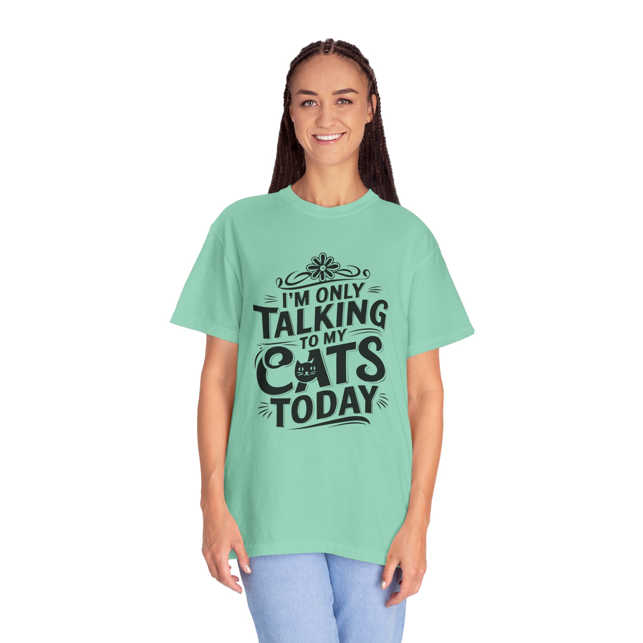 b2 - 5.7 - I’m Only Talking to My Cats Today T-Shirt – Funny Cat Lover Graphic Tee for Introvert Humor & Cozy Pet Lover Vibes. - Image 35