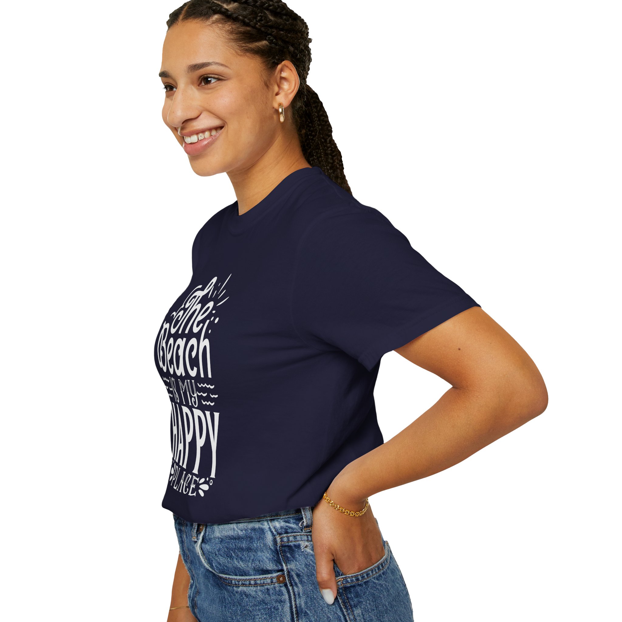 C - 13.6 - Beach-Themed Garment-Dyed T-Shirt, Perfect for Summertime, Vacation Wear, Casual Outings, Gifts for Sunshine Lovers. - Image 37