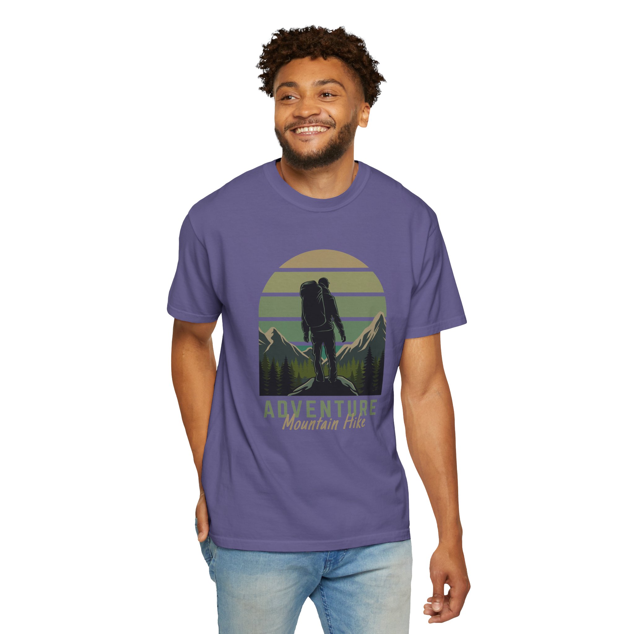 Adventure Mountain Hike T-Shirt | Unisex Garment-Dyed Tee | Nature Lover Gift | Outdoor Adventure Apparel | Hiking Outfit. - Image 38