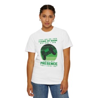 I Leave My Room So Here I Am T-Shirt – Retro Green Gamer Controller Tee for Video Game Lovers & Gamers. - Image 4