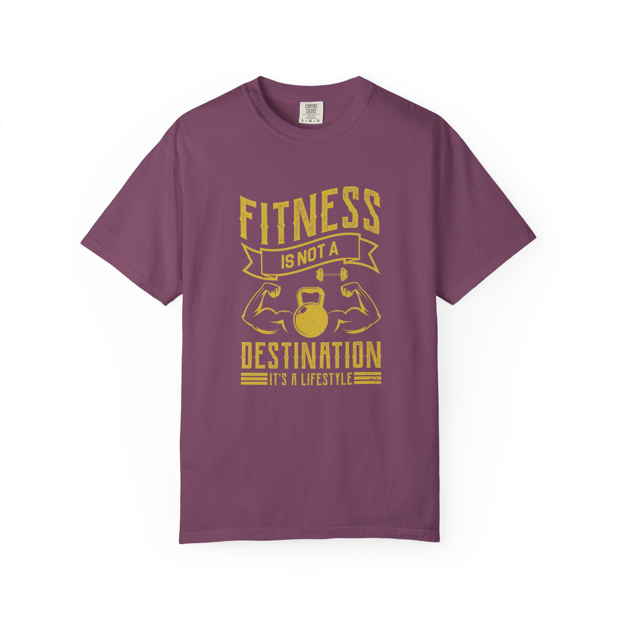 b2 - 6.1 - Fitness Is Not a Destination T-Shirt – Motivational Gym Graphic Tee with Kettlebell Design for Strength, Progress & Healthy Lifestyle. - Image 41