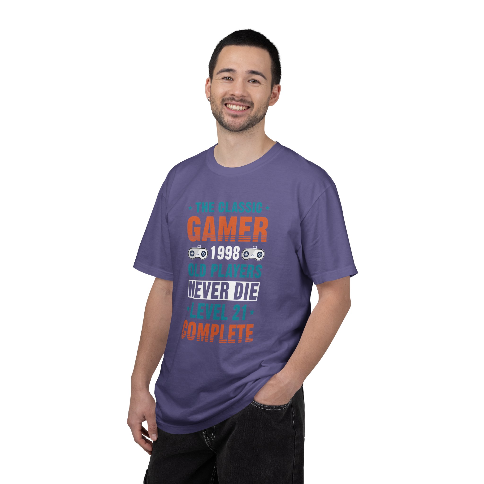 Gamer 1998 T-Shirt – Old Players Never Die Level 21 Complete Retro Gaming Tee for Gamers & Video Game Fans. - Image 34
