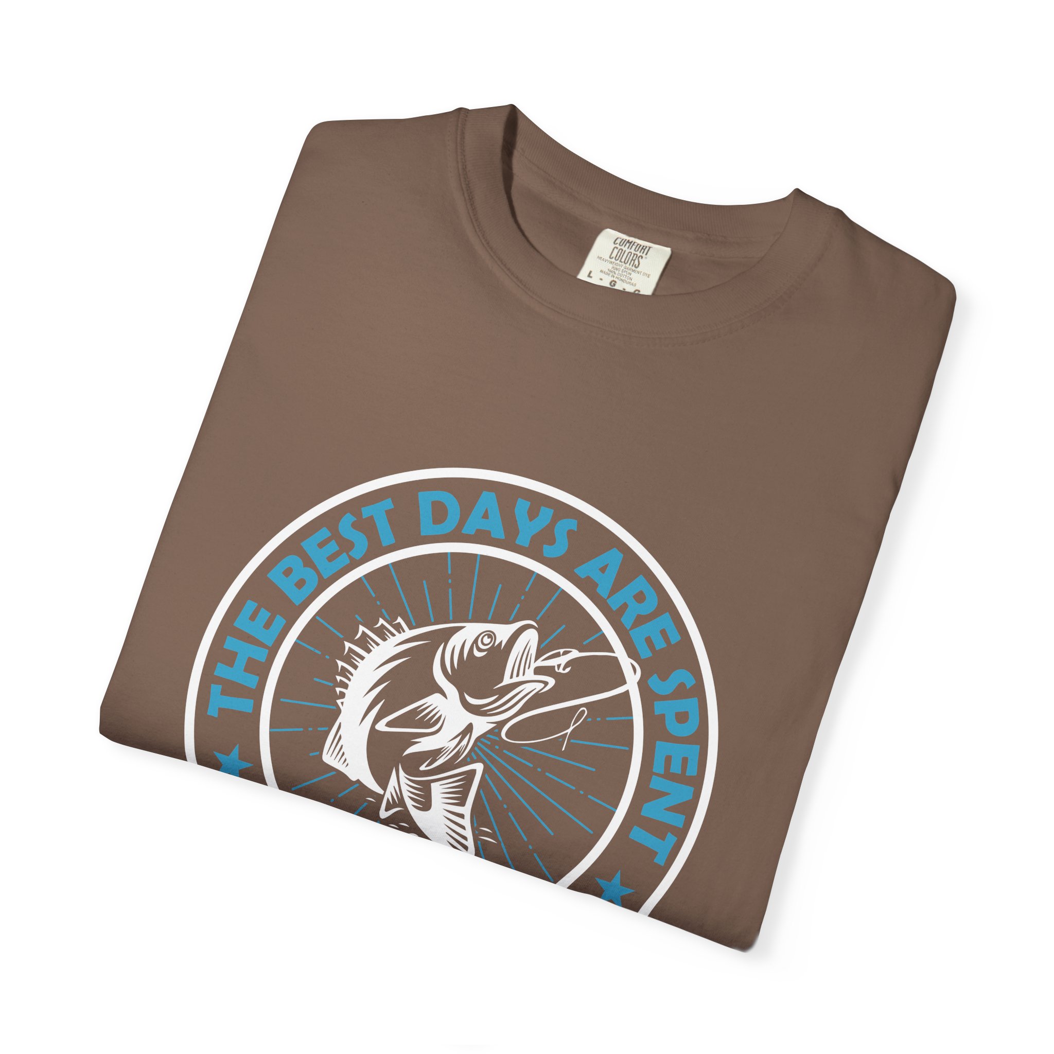 Fishing Enthusiast Garment-Dyed T-Shirt, Casual Wear, Gift for Dad, Outdoor Apparel, Eco-Friendly Fishing Shirt, Summer Fashion. - Image 15