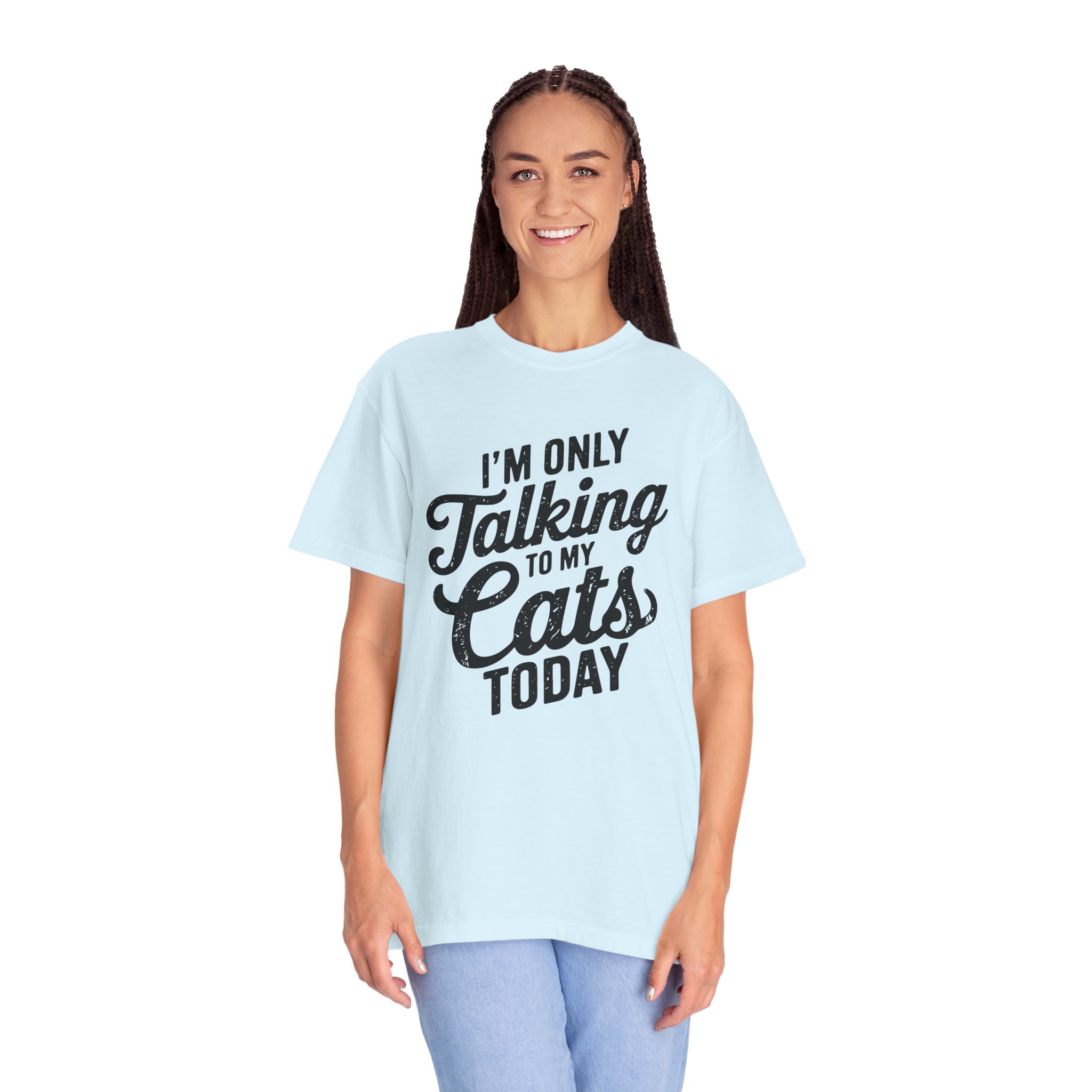 b2 - 5.9 - I’m Only Talking to My Cats Today T-Shirt – Funny Cat Lover Graphic Tee for Introvert Humor & Cozy Pet Lover Vibes. - Image 35