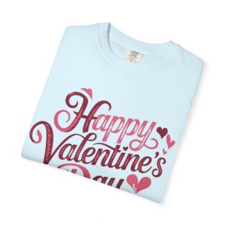 Happy Valentine’s Day Heart Script T-Shirt – Romantic Love Graphic Tee for Couples, Gift Giving & Festive Celebration. - Image 47