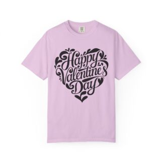 Happy Valentine’s Day Script Heart T-Shirt – Romantic Love Graphic Tee for Couples, Gift Giving & Festive Celebration. - Image 41