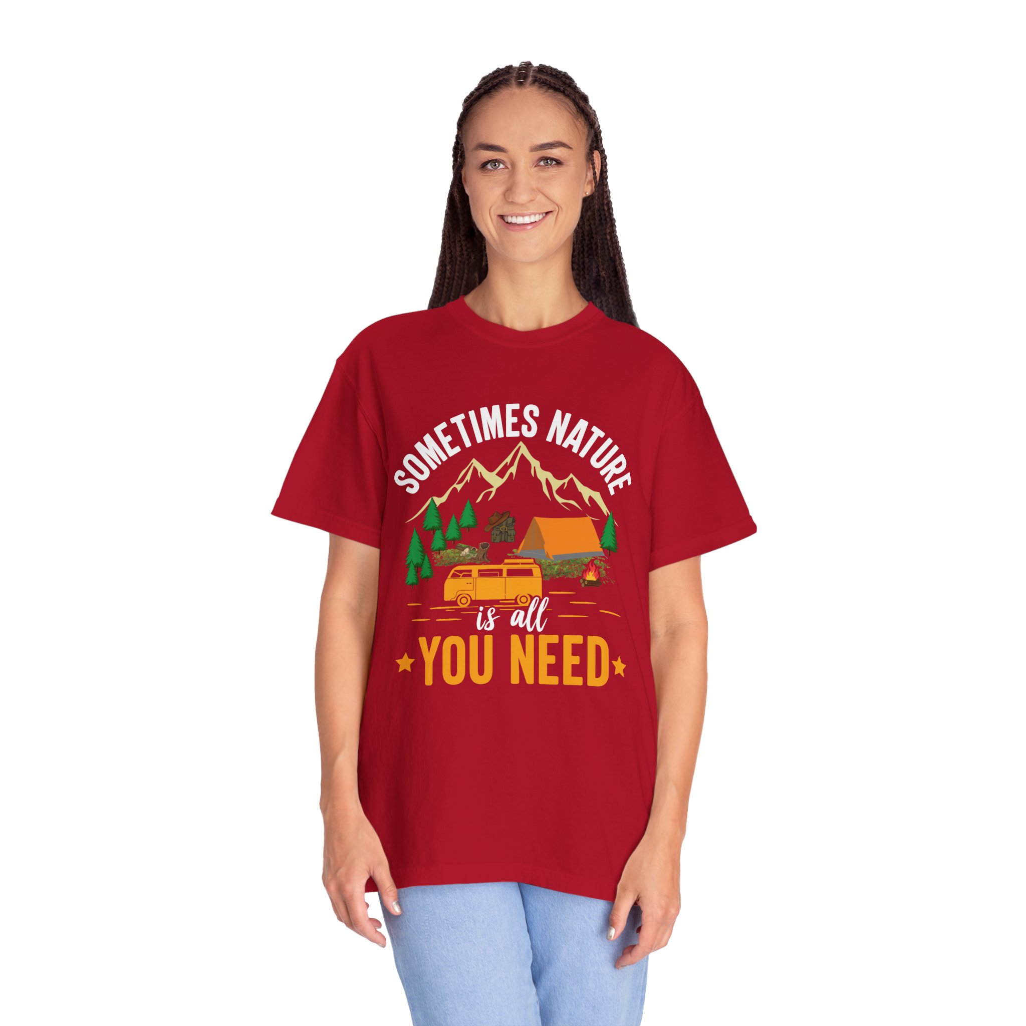 Adventure Awaits Unisex T-Shirt - Perfect for Camping, Nature Lovers, Outdoor Enthusiasts, Summer Festivals, Unique Gift Idea. - Image 51