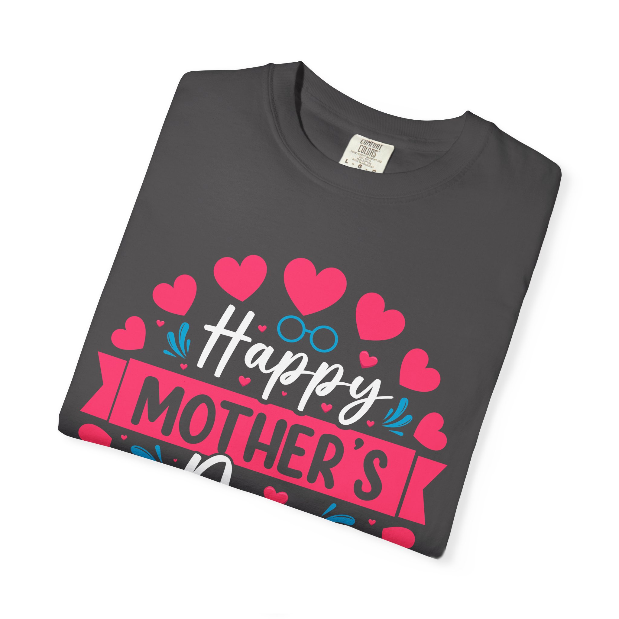 Happy Mother’s Day Floral Heart T-Shirt – Cute Love Graphic Tee for Moms, Perfect Gift Giving & Celebration Wear. - Image 7
