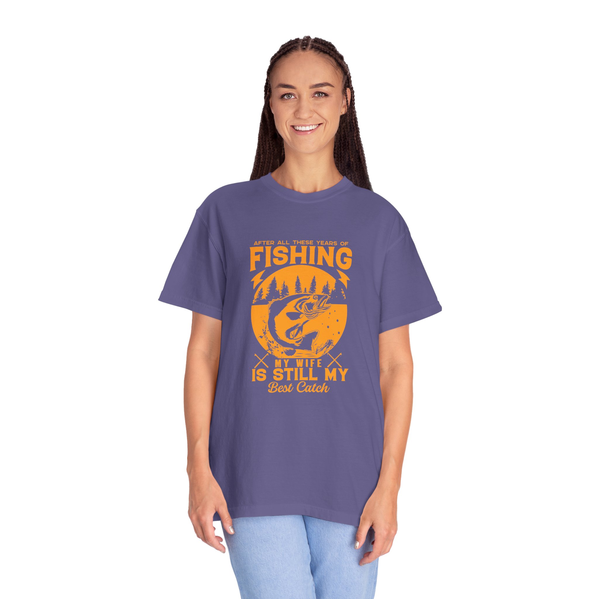 Fishing Enthusiast T-Shirt - My Wife is Still My Best Catch | Gift for Fishermen, Casual Wear, Fishing Trip. - Image 27