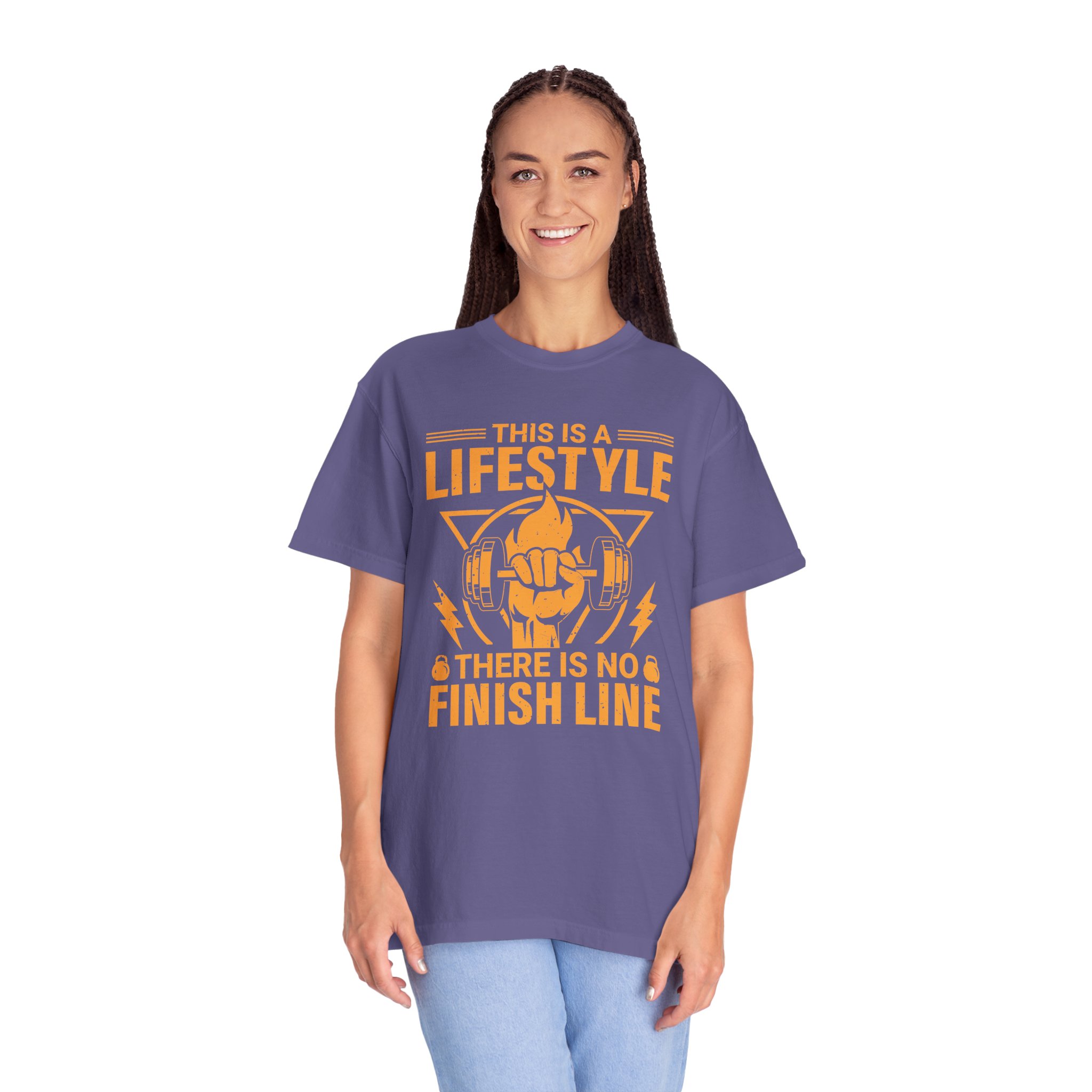 b2 - 6.15b - This Is a Lifestyle There Is No Finish Line T-Shirt – Motivational Running Graphic Tee for Endurance, Commitment & Active Living. - Image 43