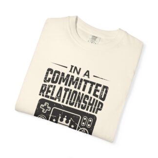 Funny gamer Tshirt for Console Players - Committed to My Controller Unisex Tee - Image 23
