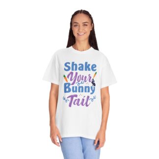 Cute bunny graphic T-shirt for Easter Fun - Shake Your Bunny Tail T-Shirt - Image 11